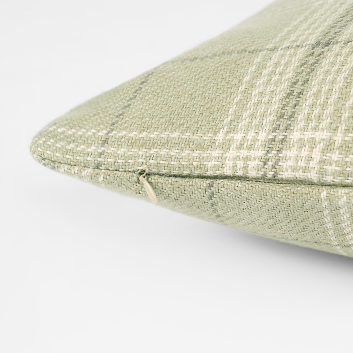 OHS 4 Pack Woven Check Cushion Covers with Cushion - Sage>
