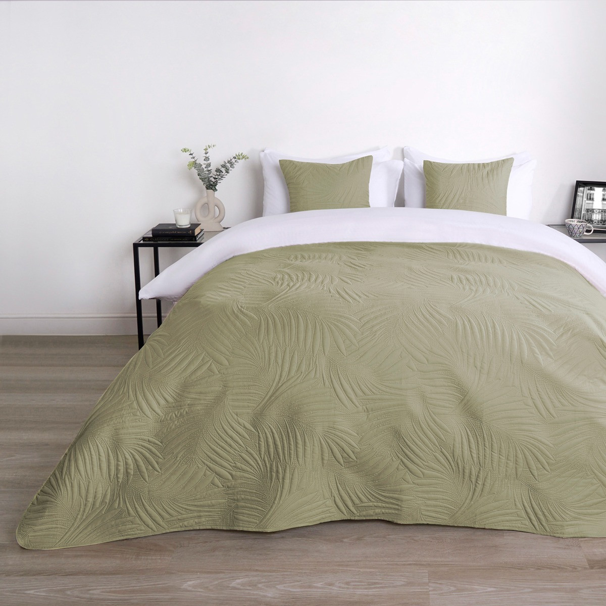 OHS Leaf Pinsonic Throw - Sage>