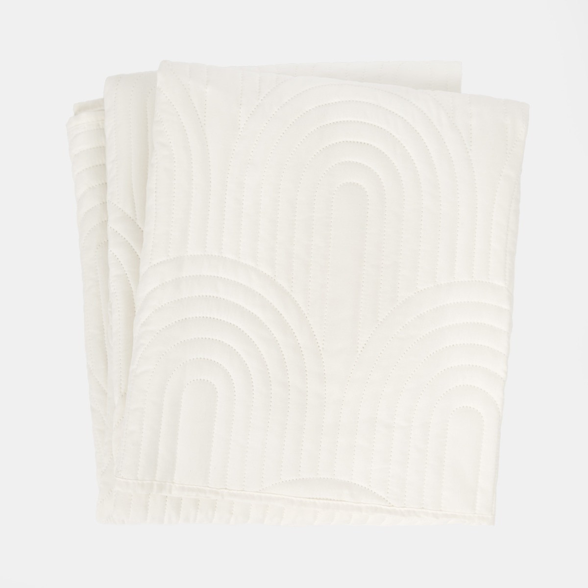 OHS Arches Quilted Throw, Cream - 200 x 240cmcm>