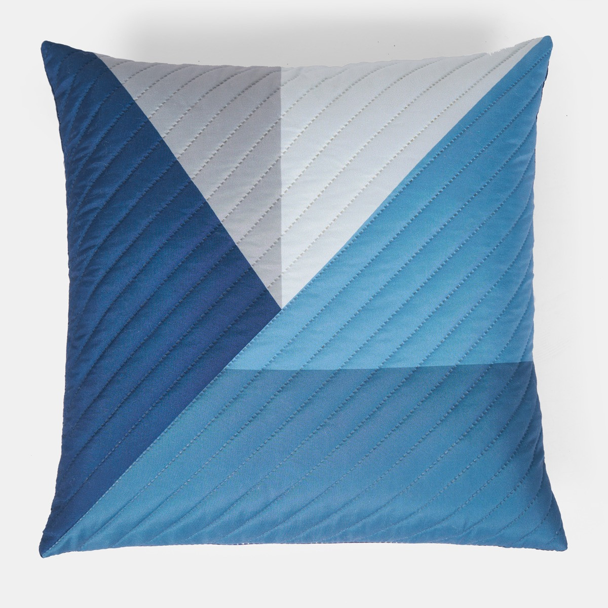 OHS Ralph Geometric Quilted Cushion Covers - Navy>