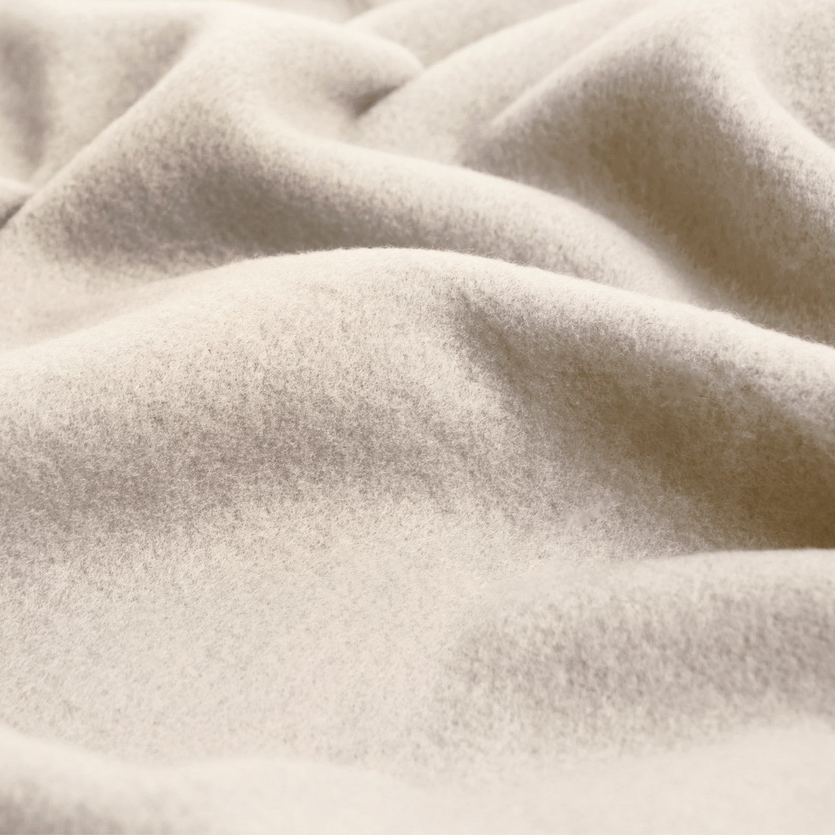 OHS Plain Fleece Throw, Natural - 120 x 150cm>