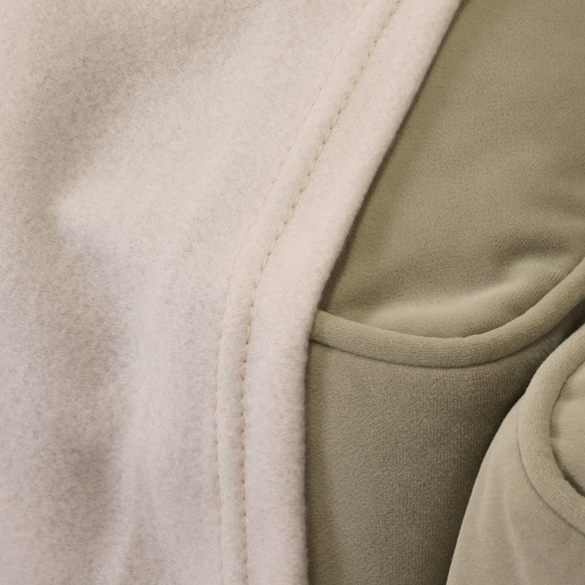 OHS Plain Fleece Throw, Natural - 120 x 150cm>