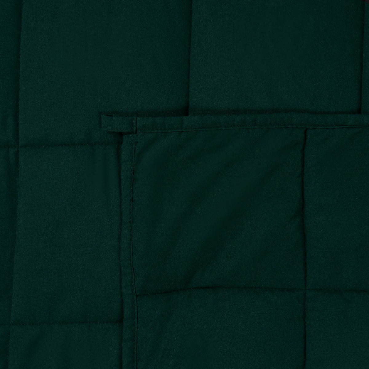 OHS Supersoft Weighted 8kg Blanket, Forest Green - 150 x 200cm>