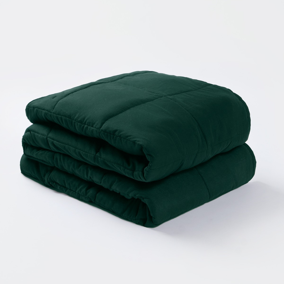 OHS Supersoft Weighted 8kg Blanket, Forest Green - 150 x 200cm>