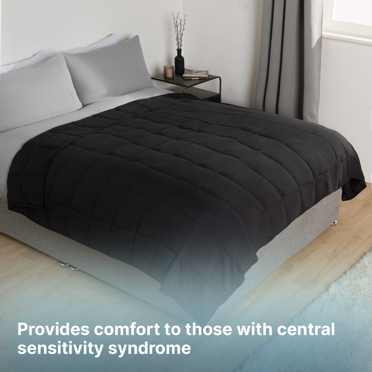 OHS Supersoft Weighted Blanket - Black>