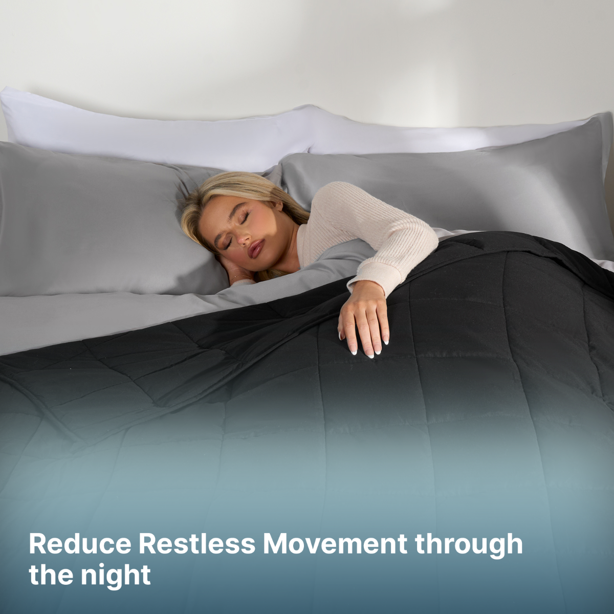 OHS Supersoft Weighted Blanket - Black>