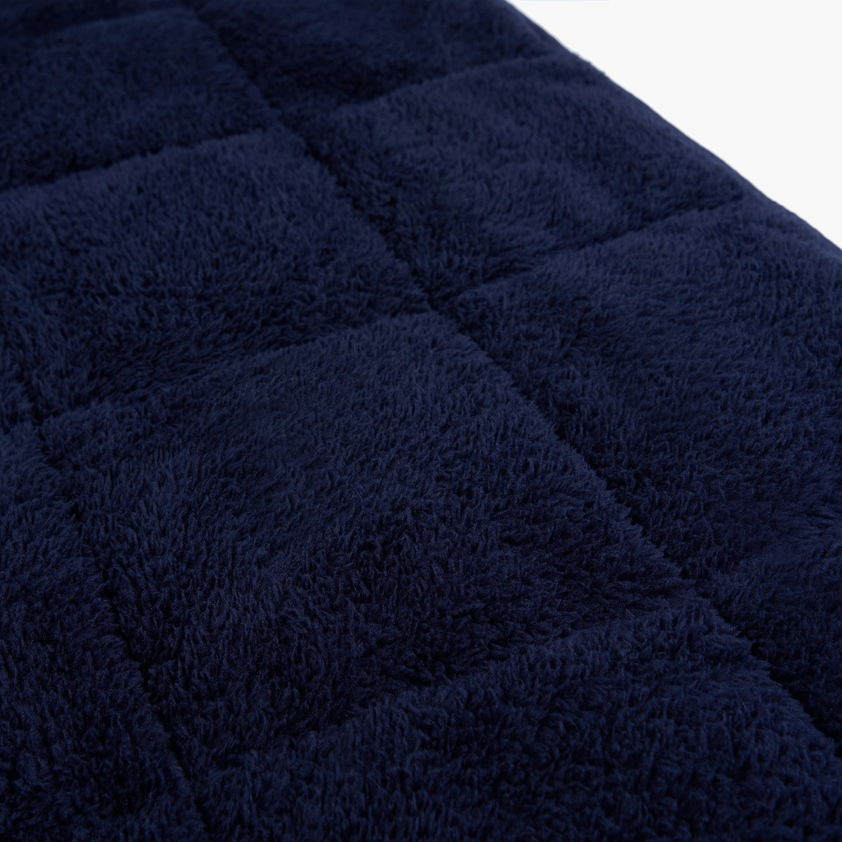 OHS Teddy Fleece Weighted 6kg Blanket, Navy -  125 x 180cm>