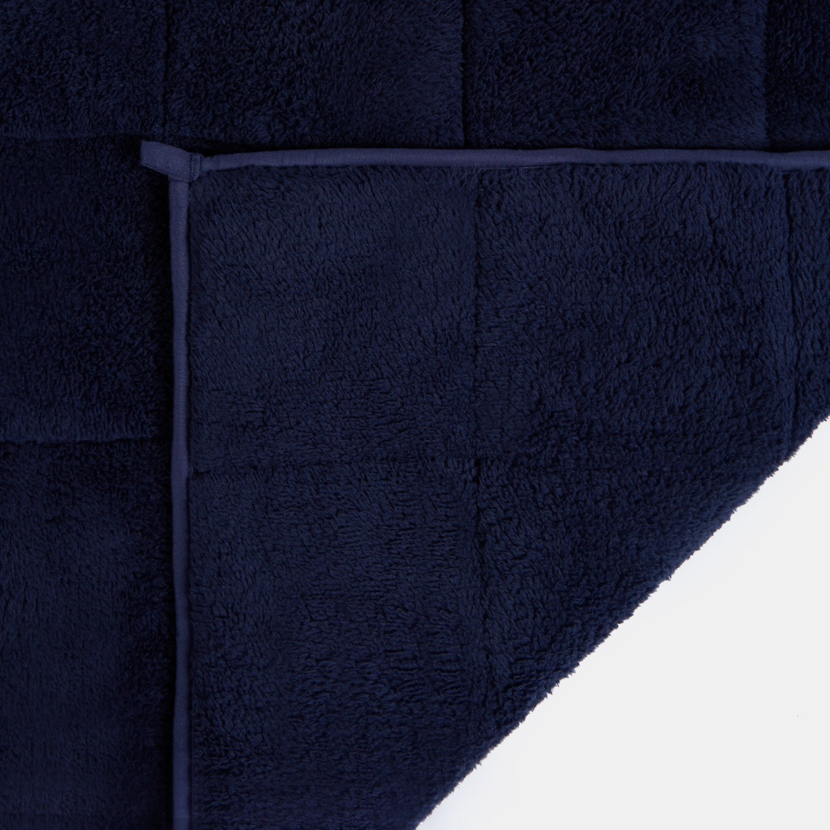 OHS Teddy Fleece Weighted 6kg Blanket, Navy -  125 x 180cm>