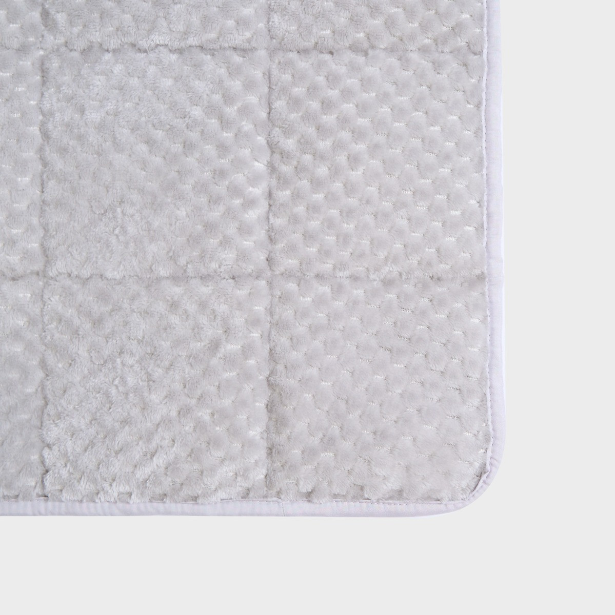 OHS Waffle Fleece Weighted Blanket, Silver - 6KG >