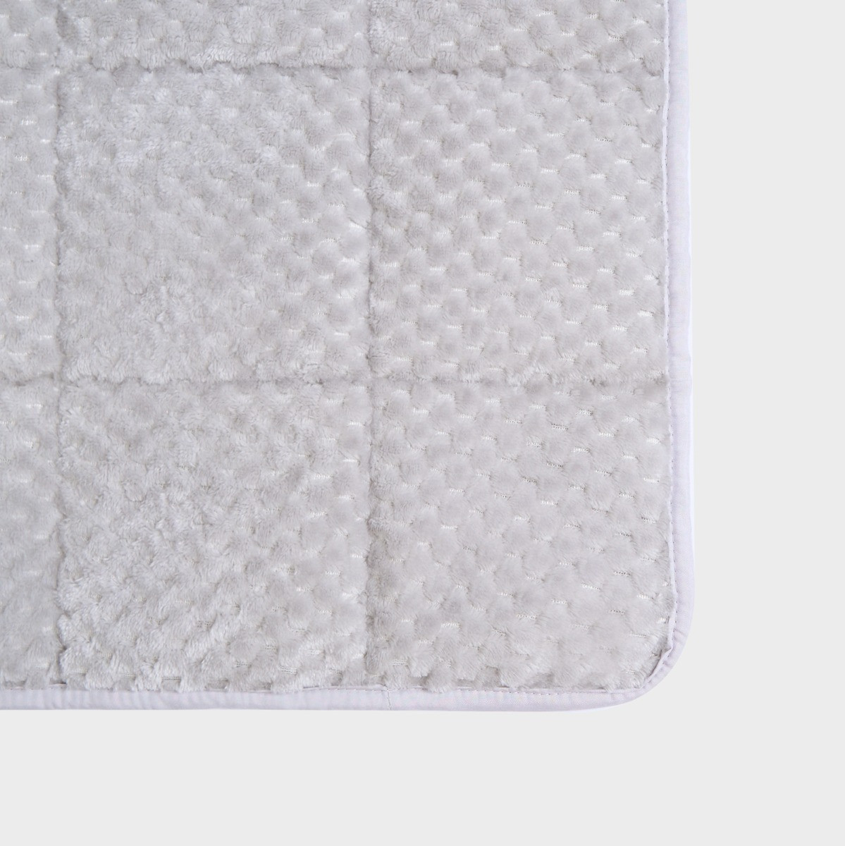 OHS Waffle Fleece Weighted Blanket, Silver - 8KG>