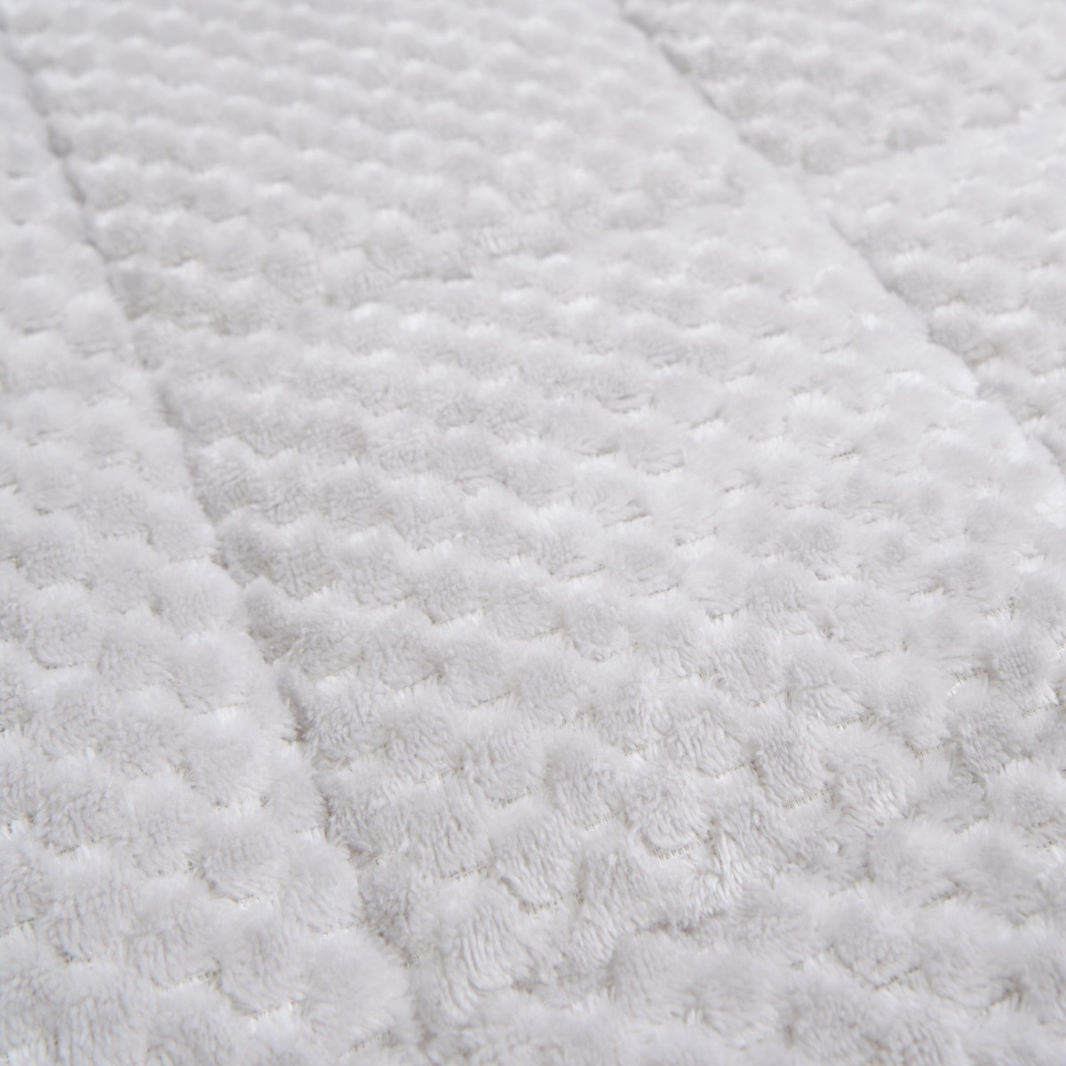 OHS Waffle Fleece Weighted Blanket, Silver - 6KG >