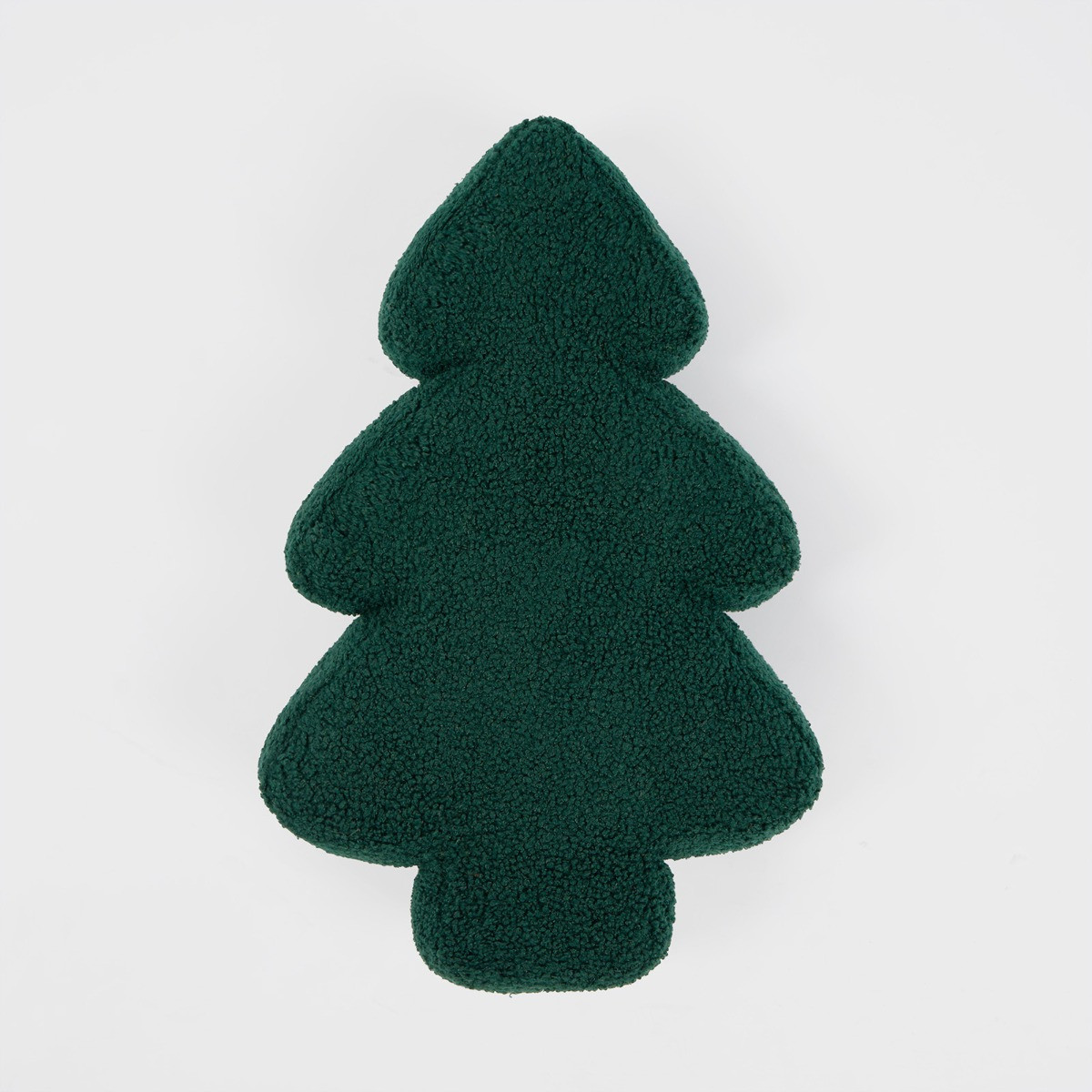 OHS Winter Tree Bouclé Stuffed Cushion - Green>