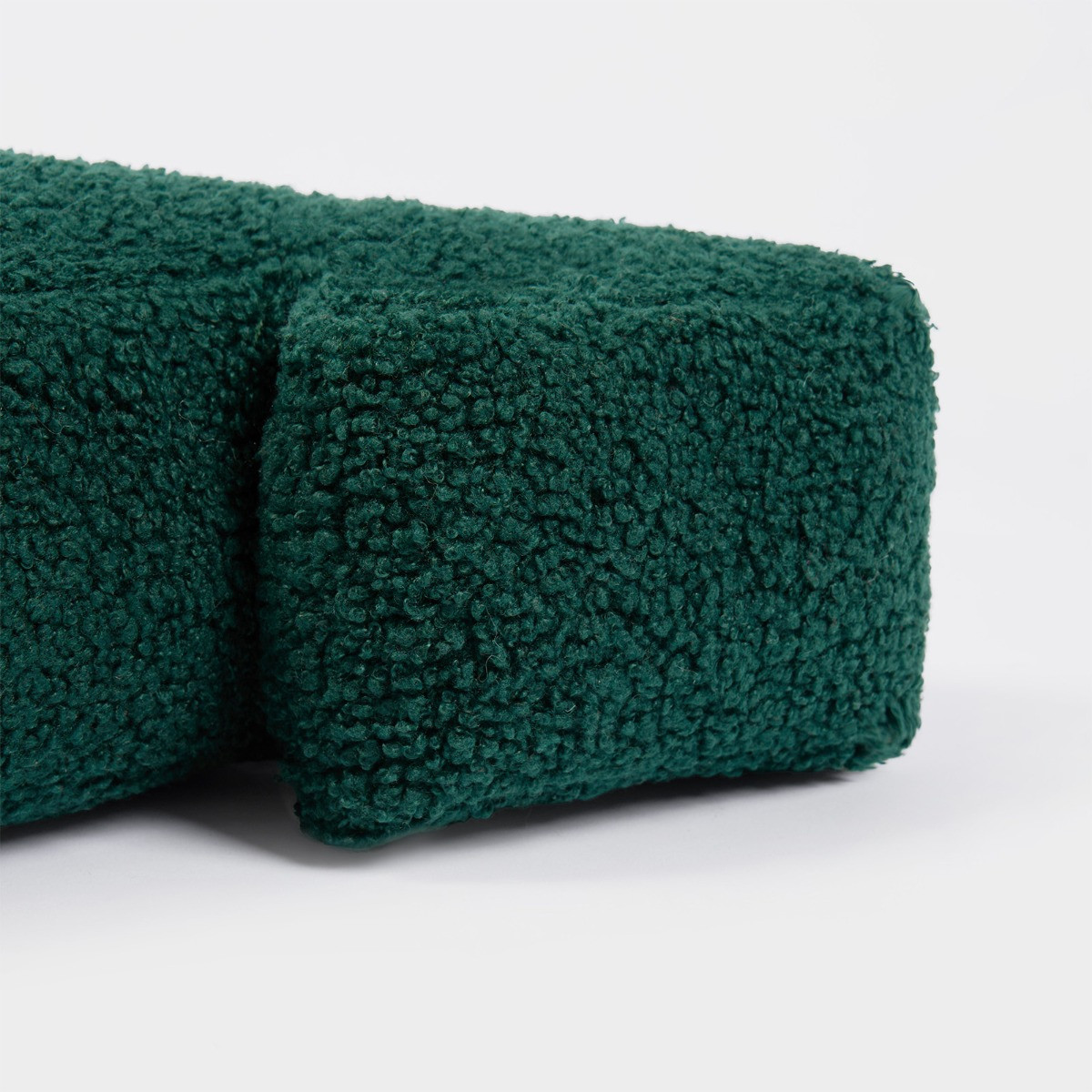 OHS Winter Tree Bouclé Stuffed Cushion - Green>