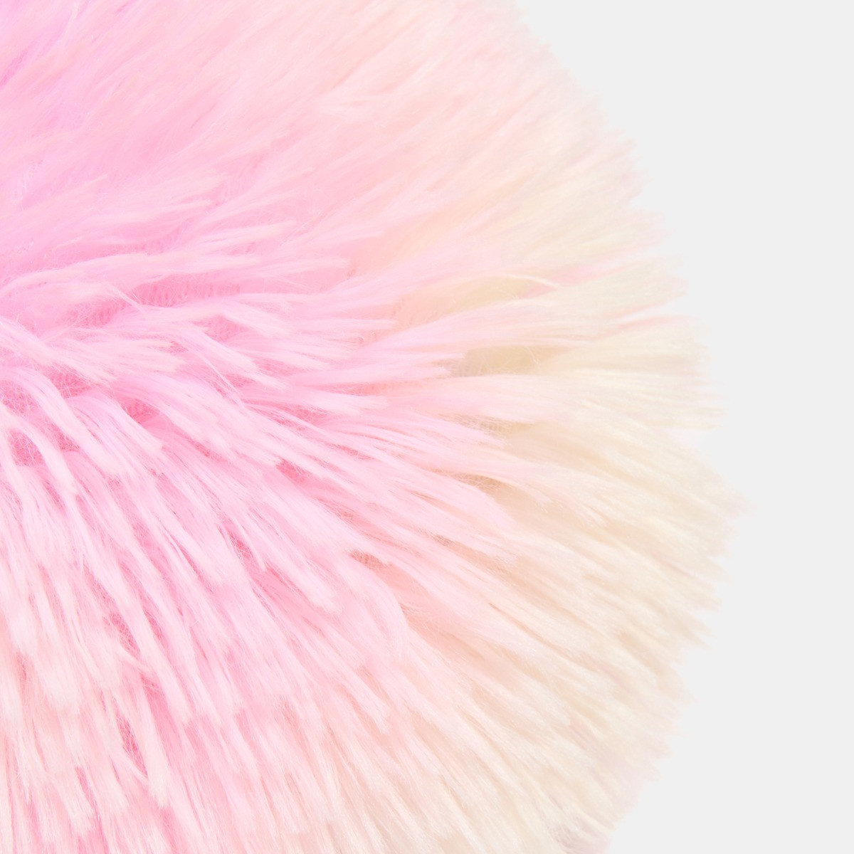 OHS Fluffy Tie Dye Heart Shaped Filled Cushion - Multi>