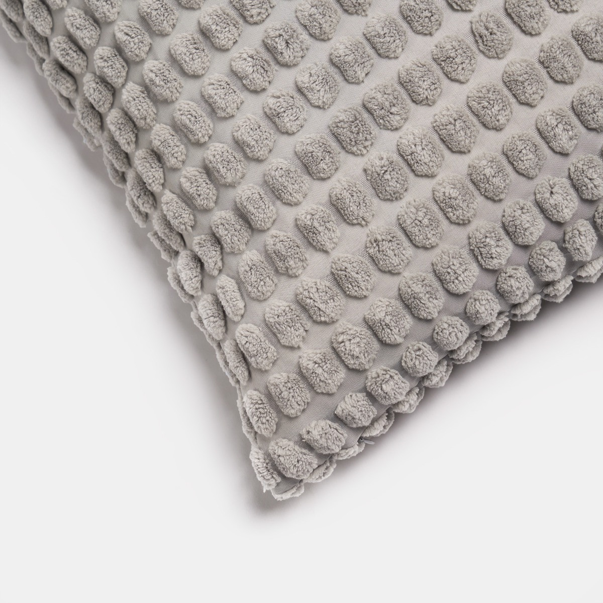 OHS Bobble Textured Cushion Covers - Grey>