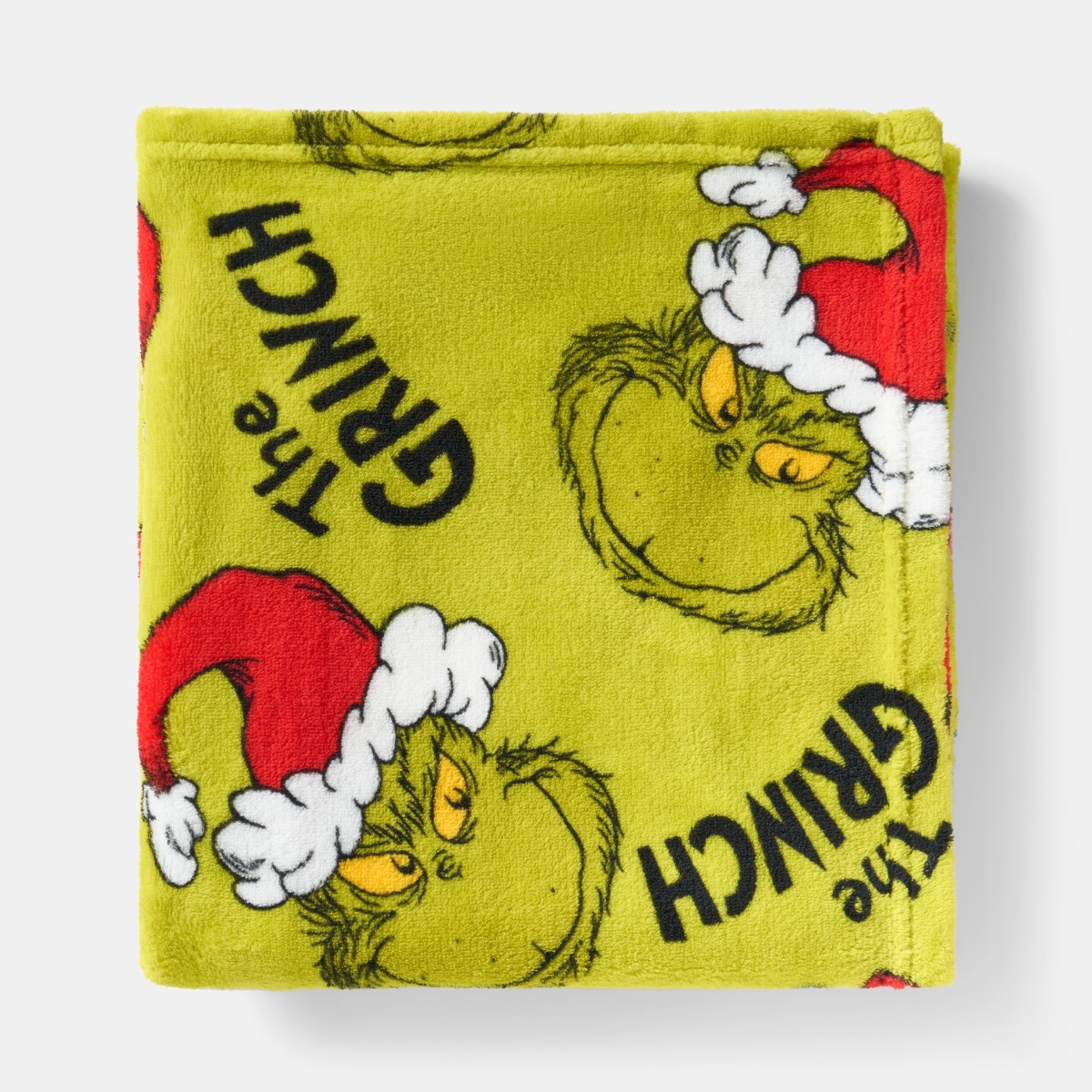 OHS The Grinch Printed Throw - Green>