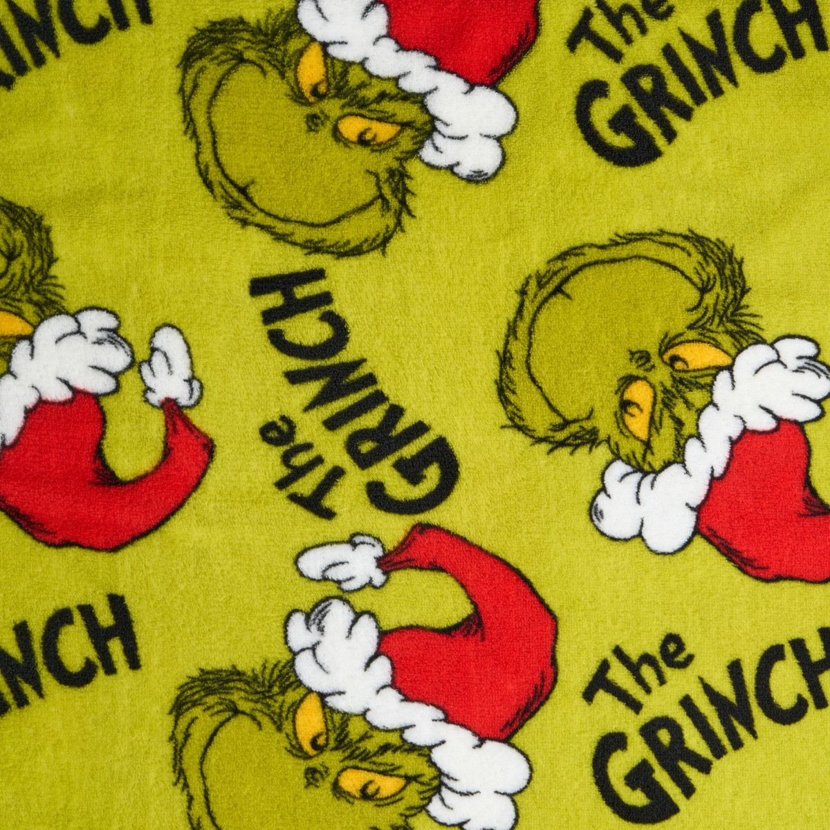 OHS The Grinch Printed Throw - Green>