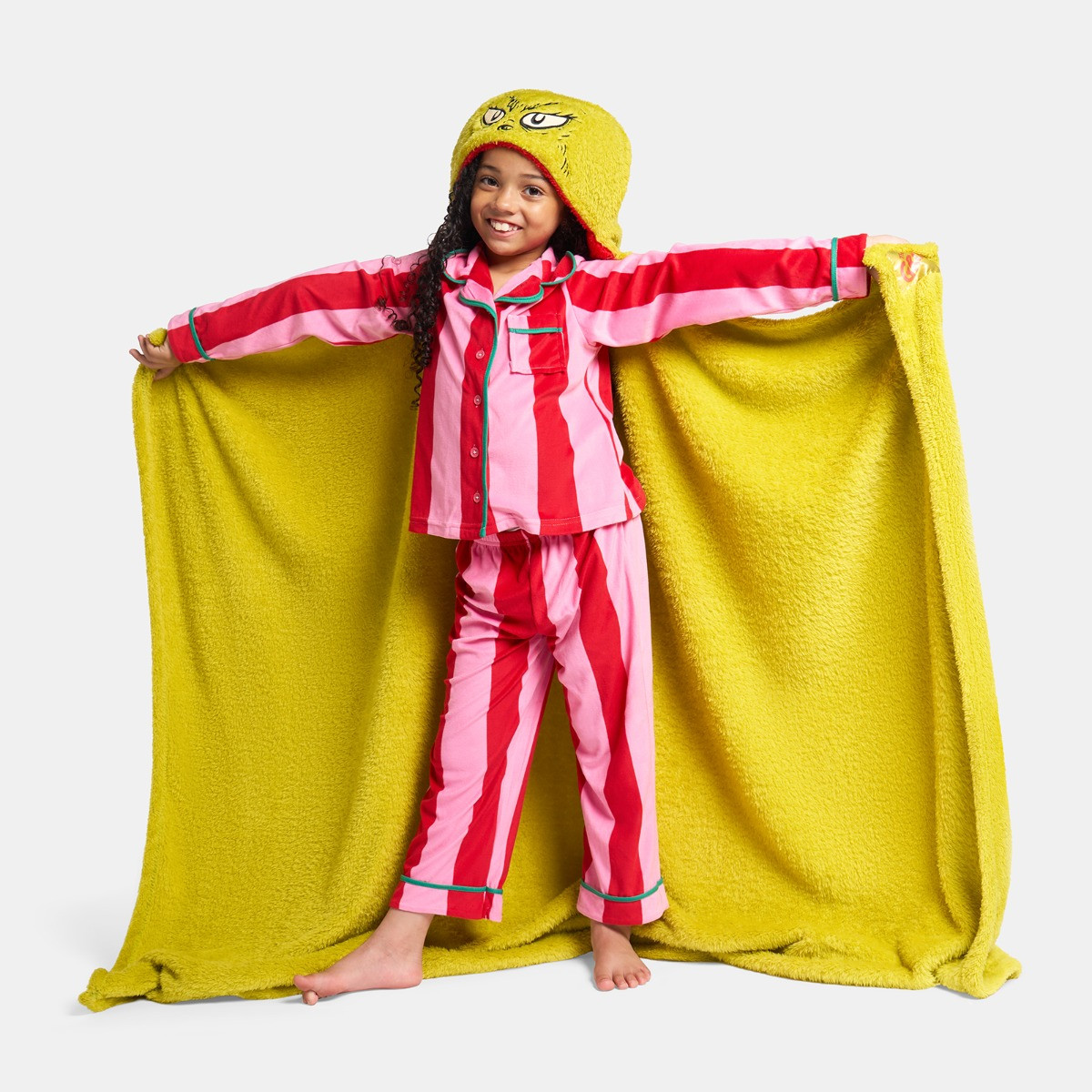 OHS The Grinch Hooded Throw - Green>