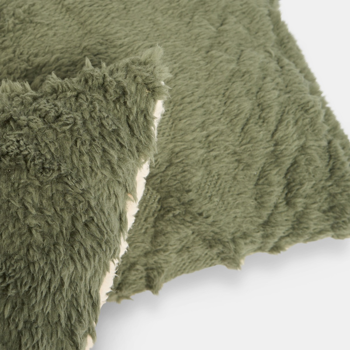OHS Cable Knit Cushion Covers, Woodland Green - 45 x 45cm>