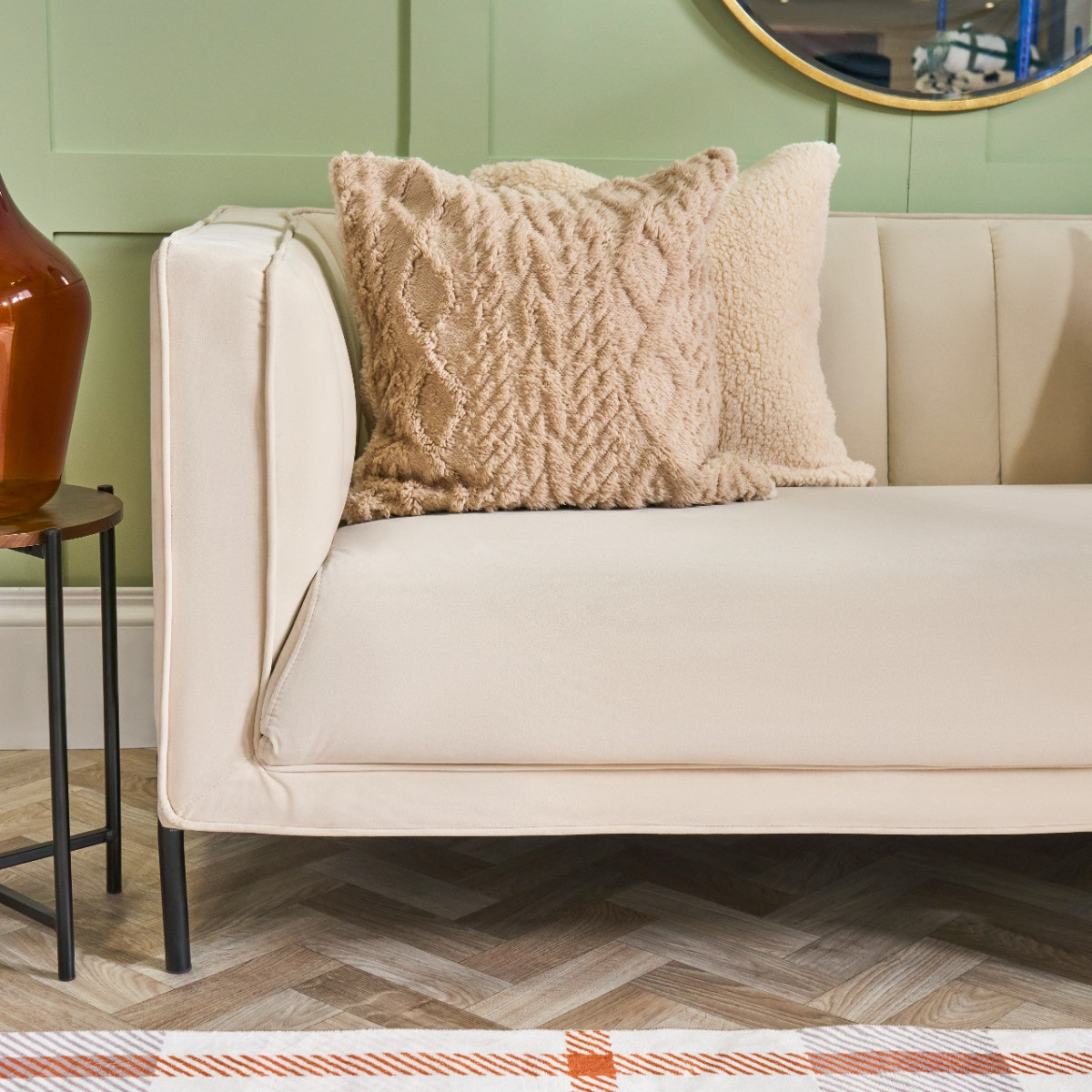 OHS Cable Knit Cushion Covers - Natural>