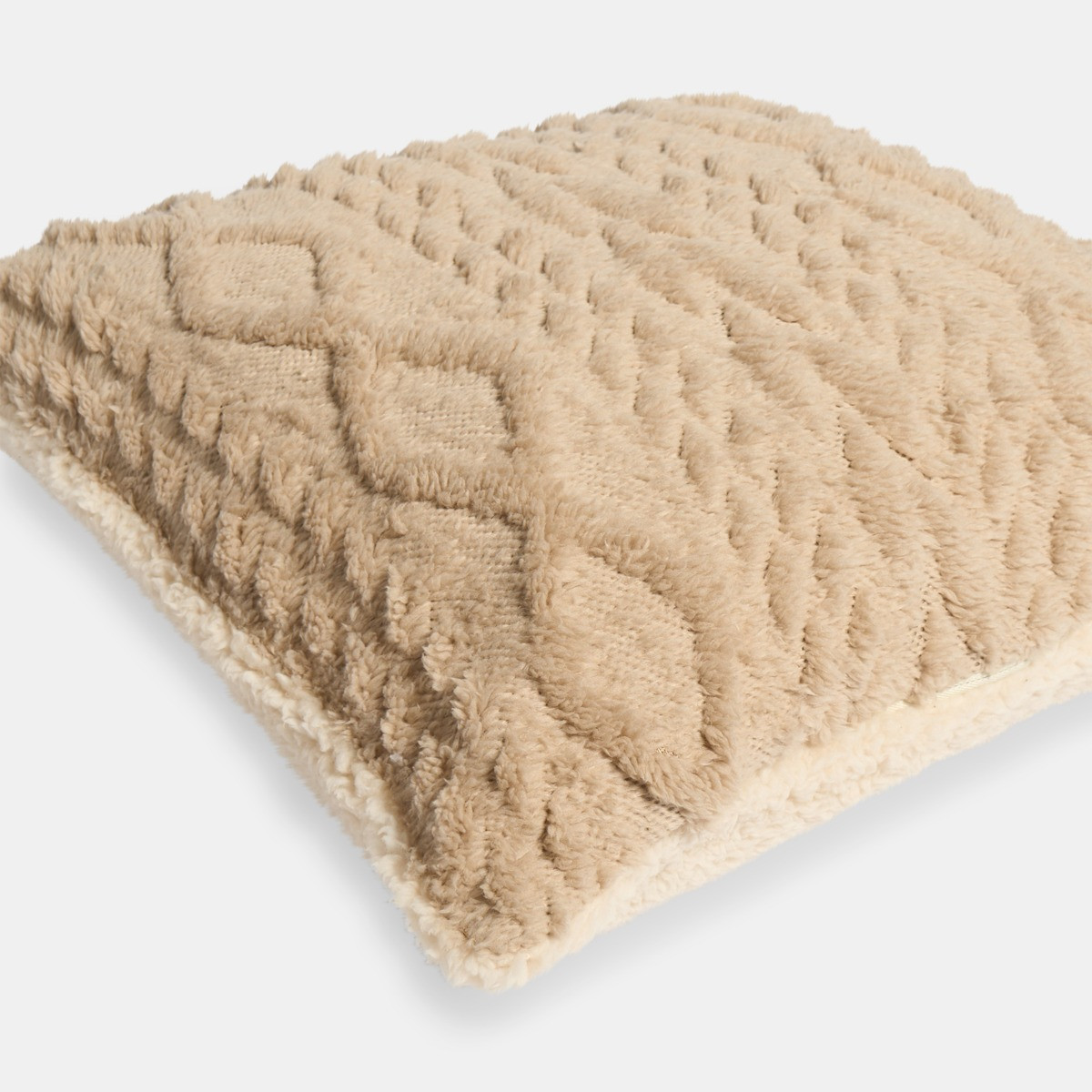 OHS Cable Knit Cushion Covers, Natural - 45 x 45cm>