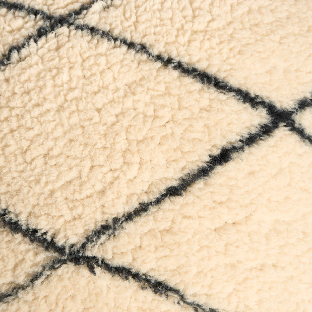 OHS Diamond Teddy Cushion Covers - Monochrome>