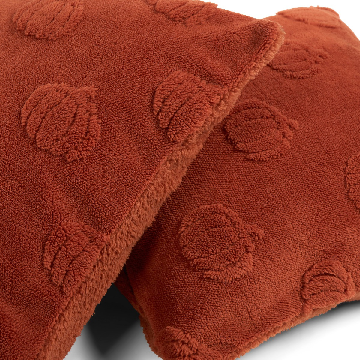 OHS Tufted Pumpkin Cushion Covers - Rust>