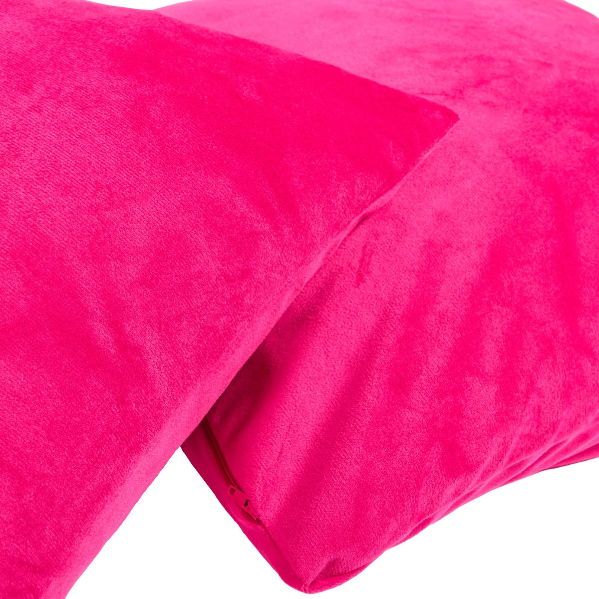OHS Matte Velvet Cushion Covers, Hot Pink - 45 x 45cm>