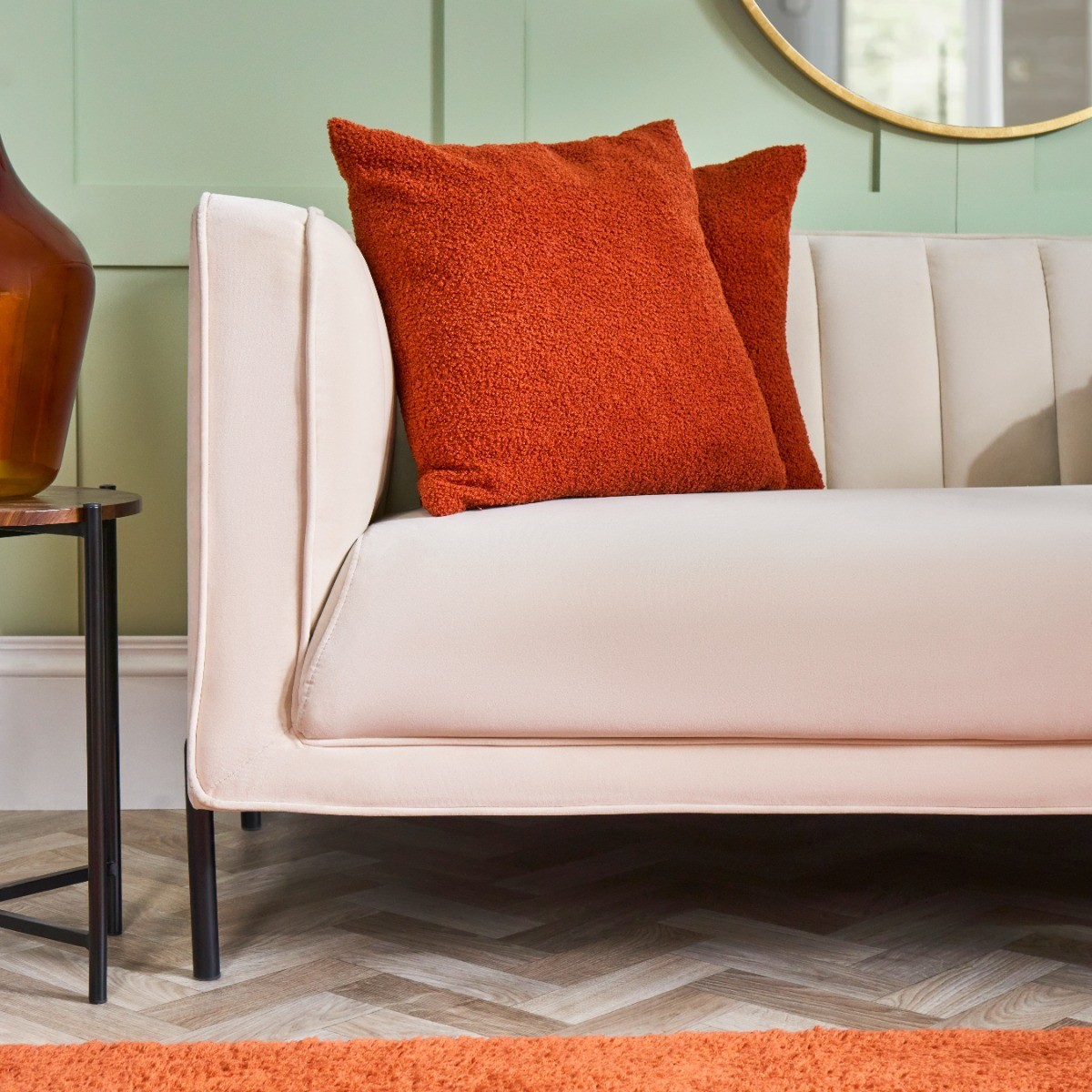 OHS Boucle Cushion Covers - Rust>