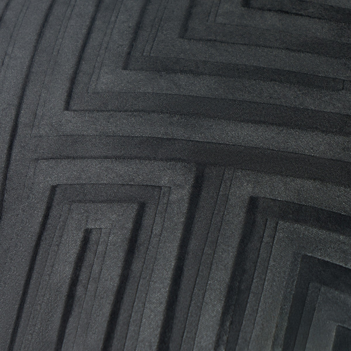 OHS Matte Velvet Cut Out Cushion Covers - Black>