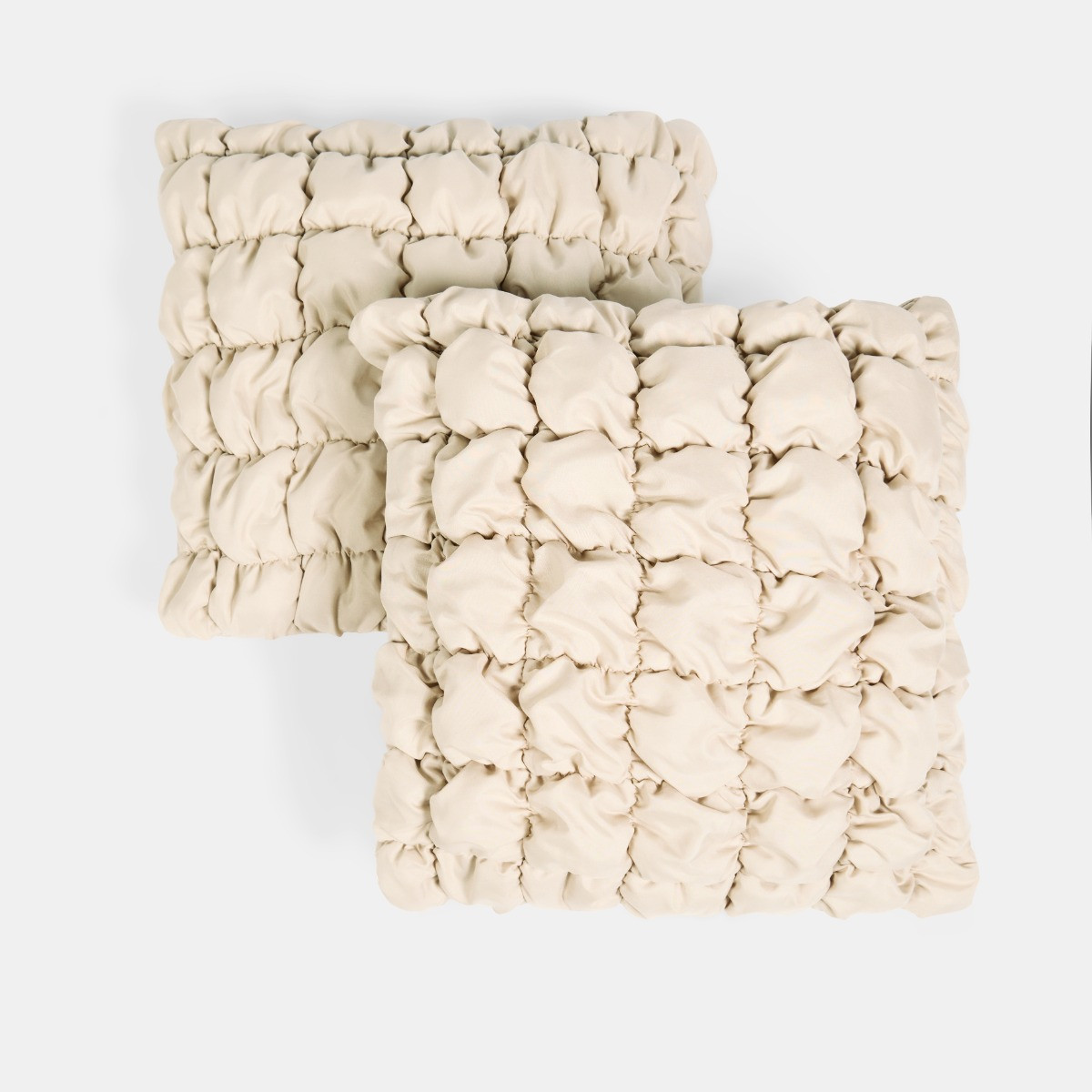 OHS Quilted Cushion Covers - Natural>