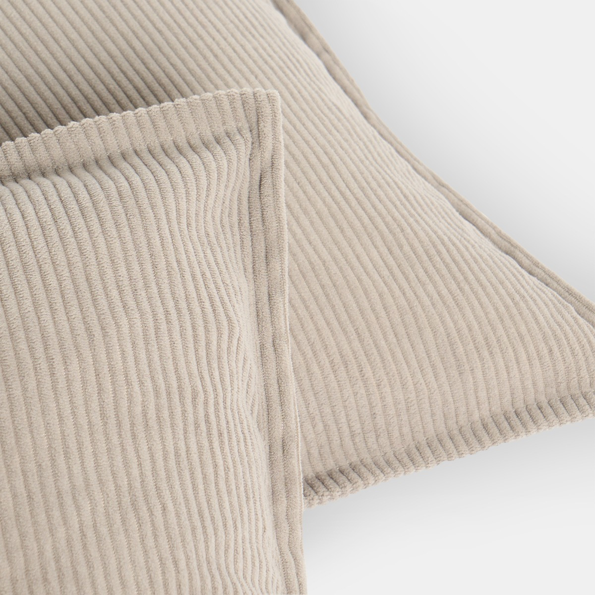 OHS Oxford Edge Corduroy Cushion Covers - Grey>
