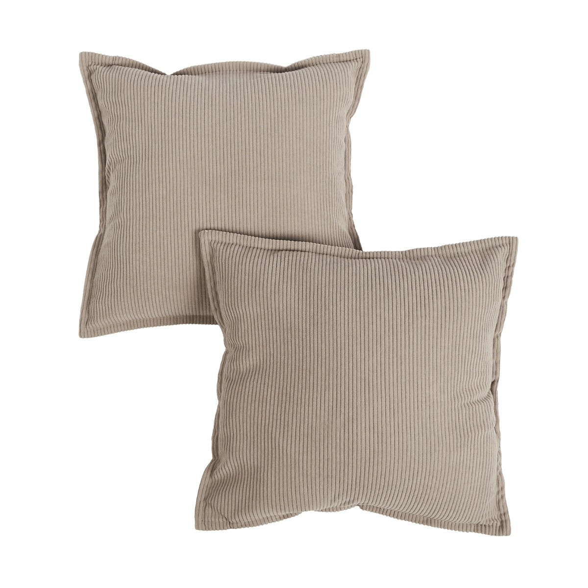 OHS Oxford Edge Corduroy Cushion Covers - Natural>