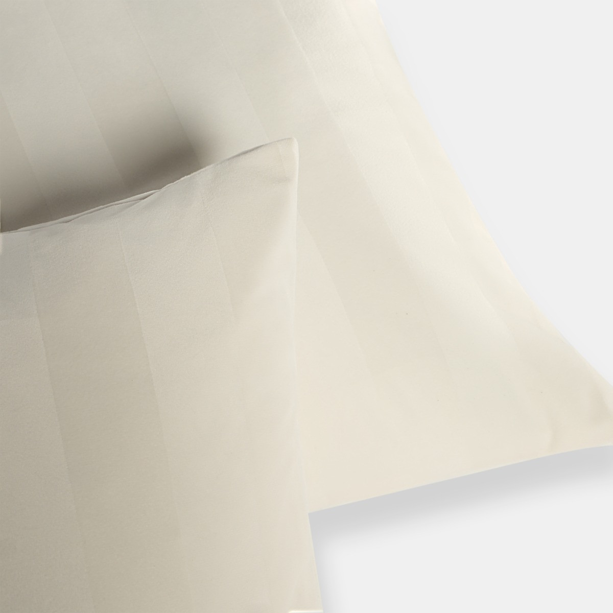 OHS Stripe Velvet Cushion Covers - Cream>