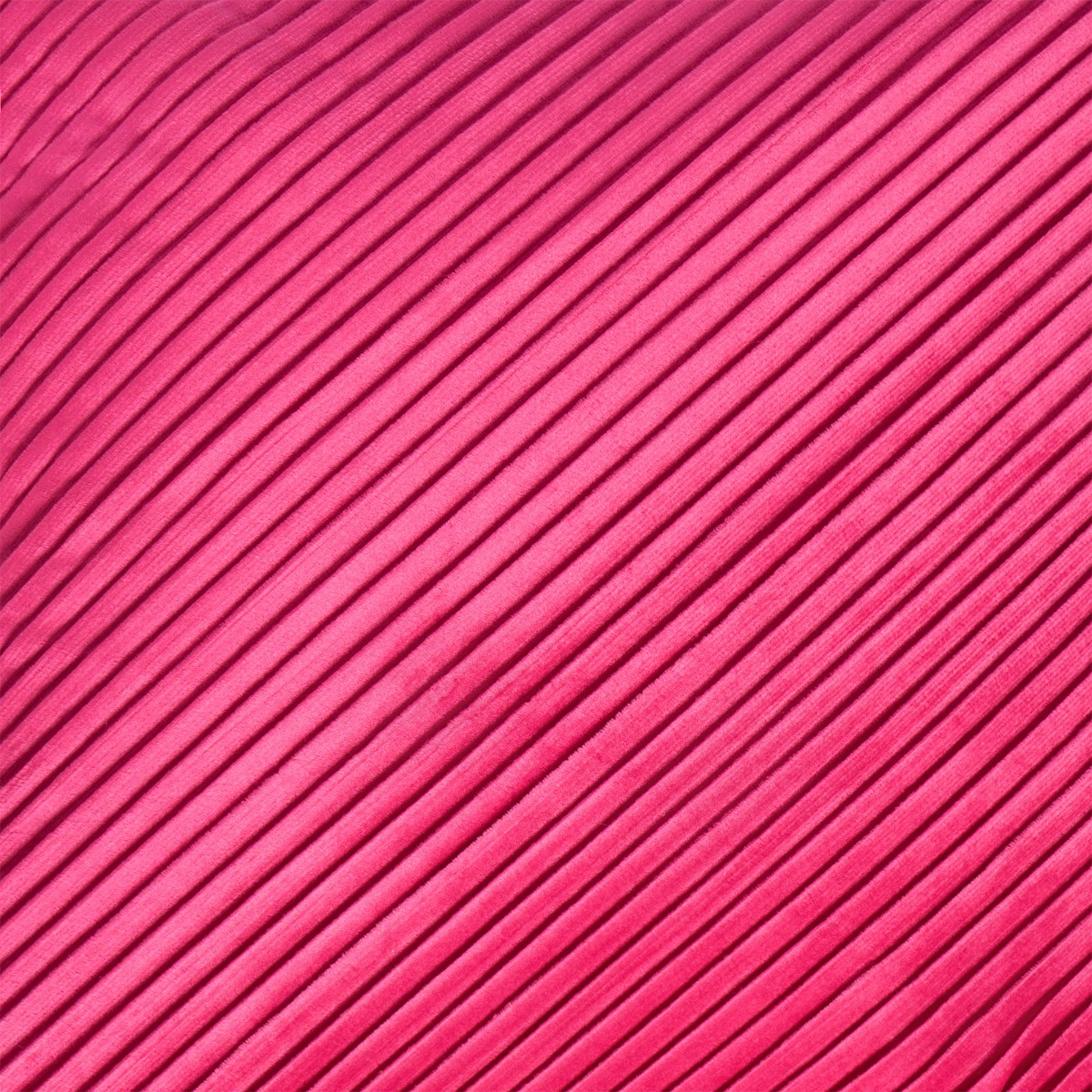 OHS 2 Pack Pleated Velvet Cushion Covers, Hot Pink - 45 x 45cm>