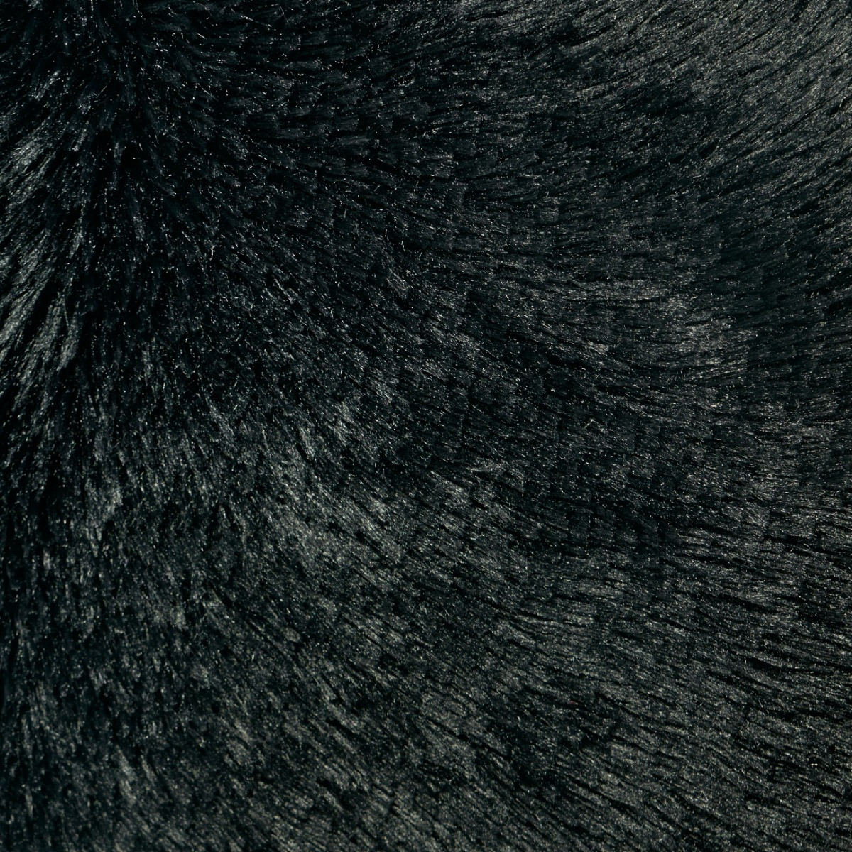 OHS Fluffy Cushion Covers - Black>