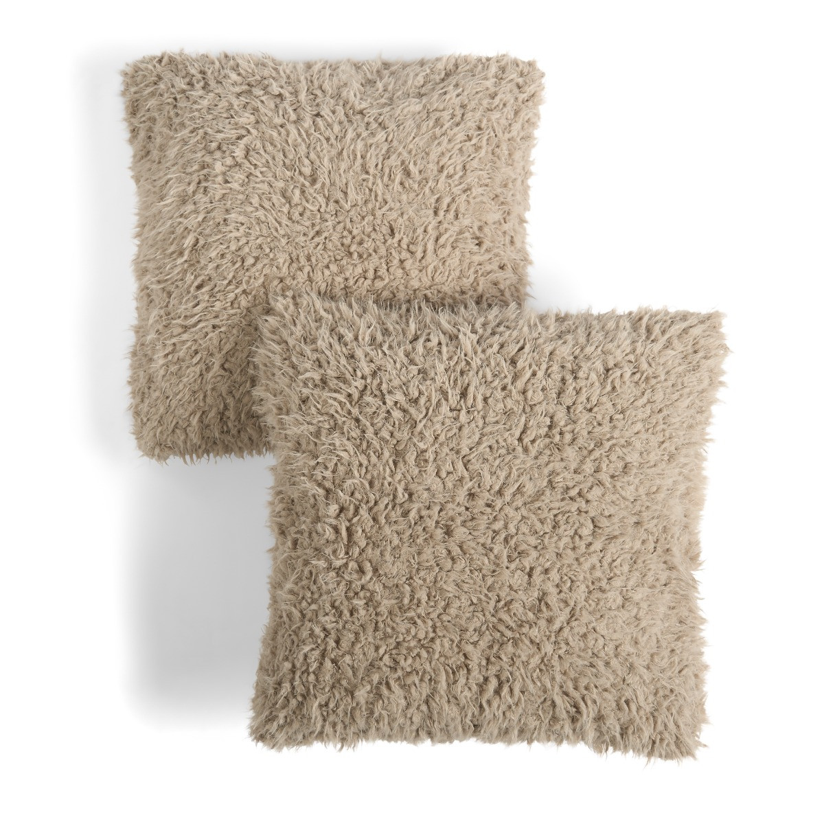 OHS Sofia Faux Fur Cushion Covers - Mink>