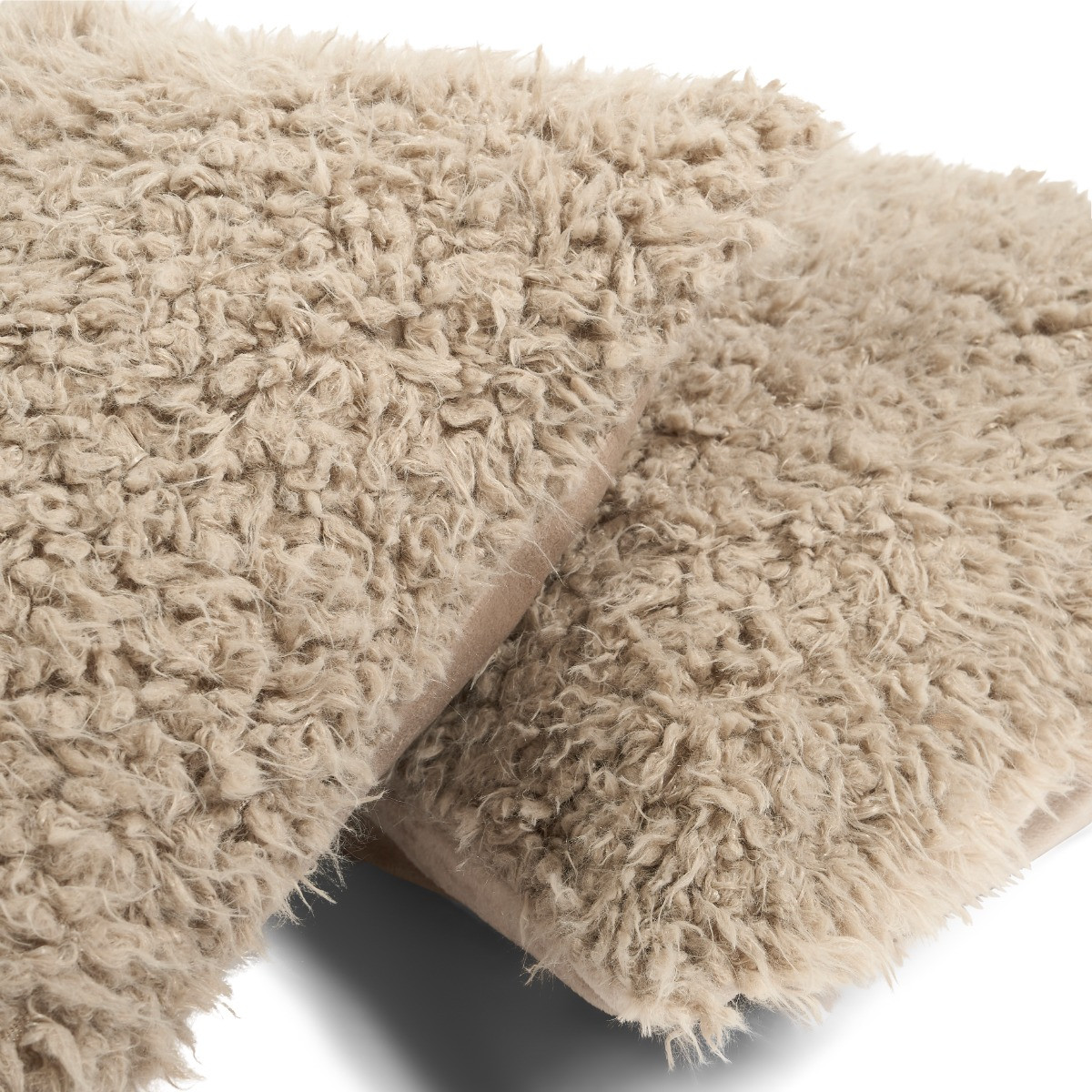 OHS Sofia Faux Fur Cushion Covers - Mink>