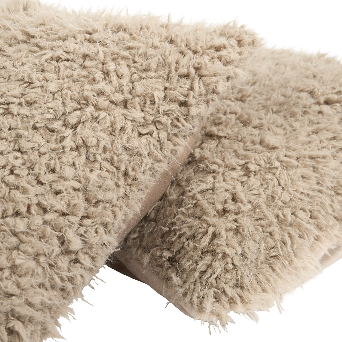 OHS Sofia Faux Fur Cushion Covers - Mink>