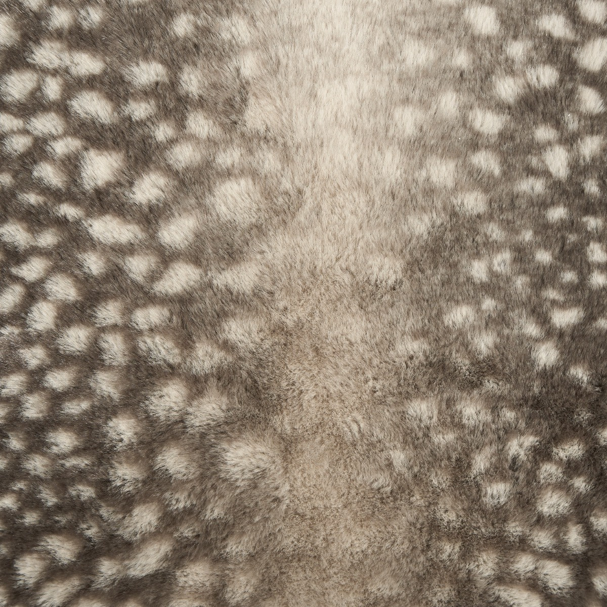 OHS Fawn Faux Fur Cushion Covers - Mink/White>