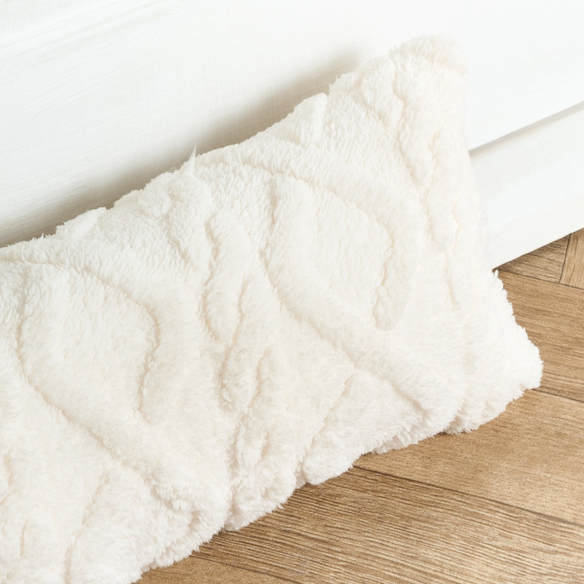 OHS Cable Knit Draught Excluder - Cream>