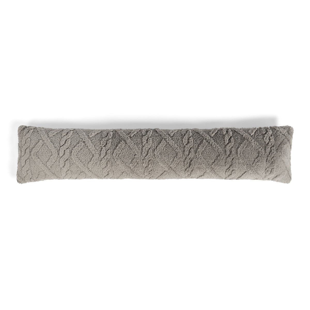 OHS Cable Knit Draught Excluder - Grey>
