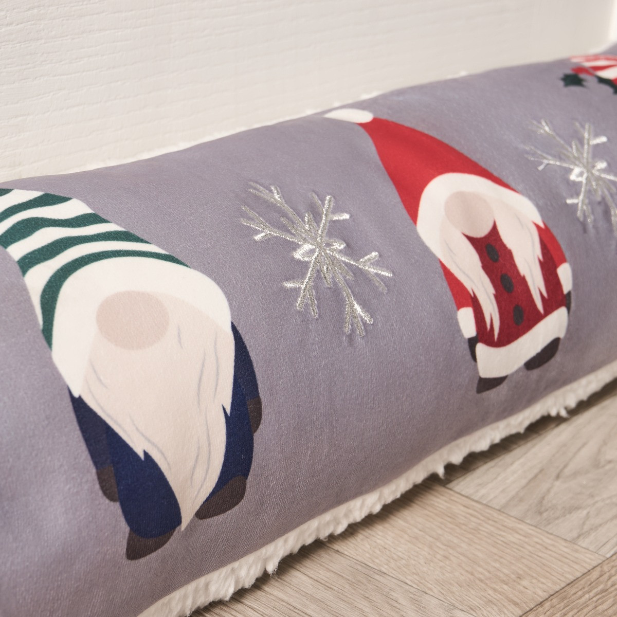 OHS Christmas Gonk Draught Excluder - Grey>