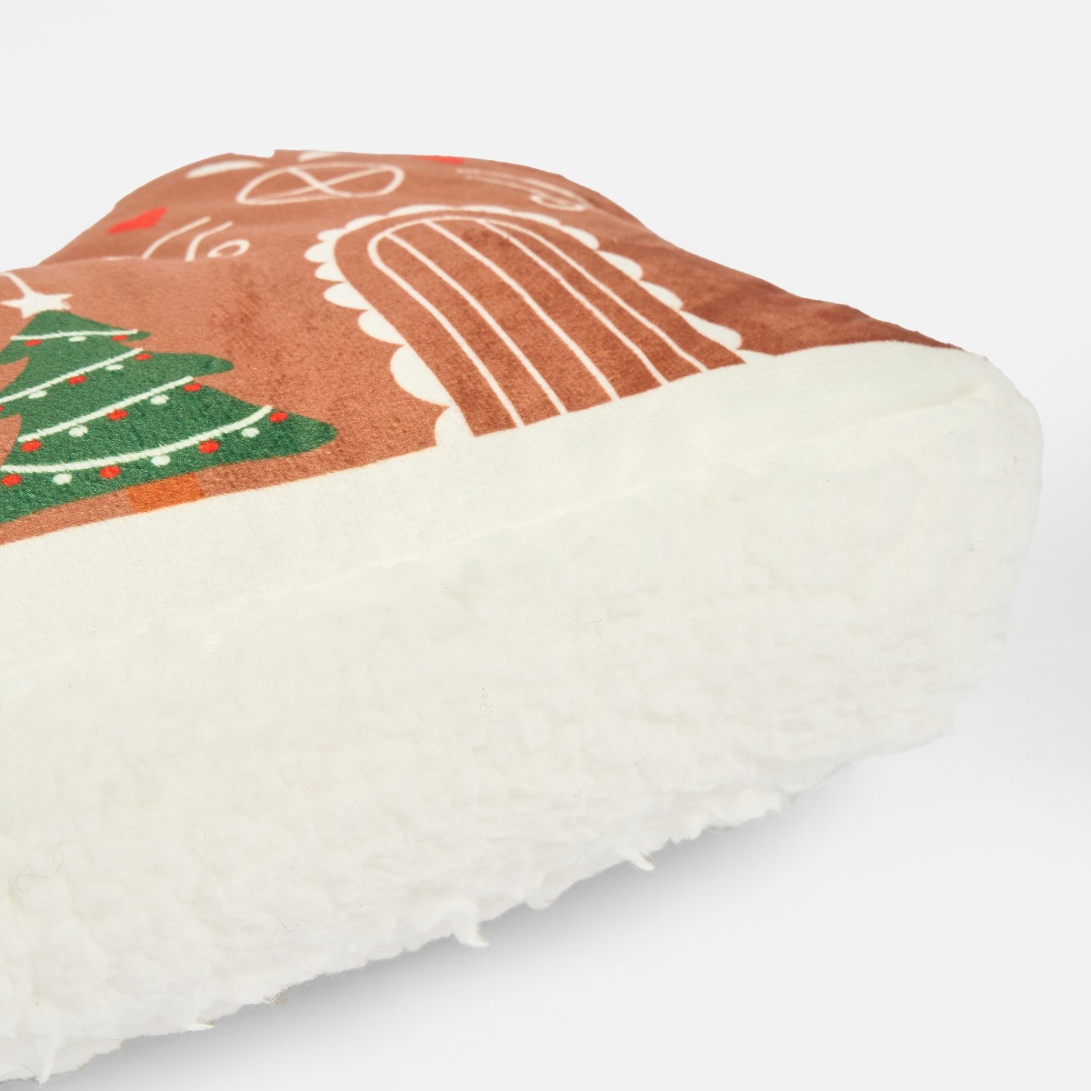 OHS Gingerbread House Draught Excluder - Brown>