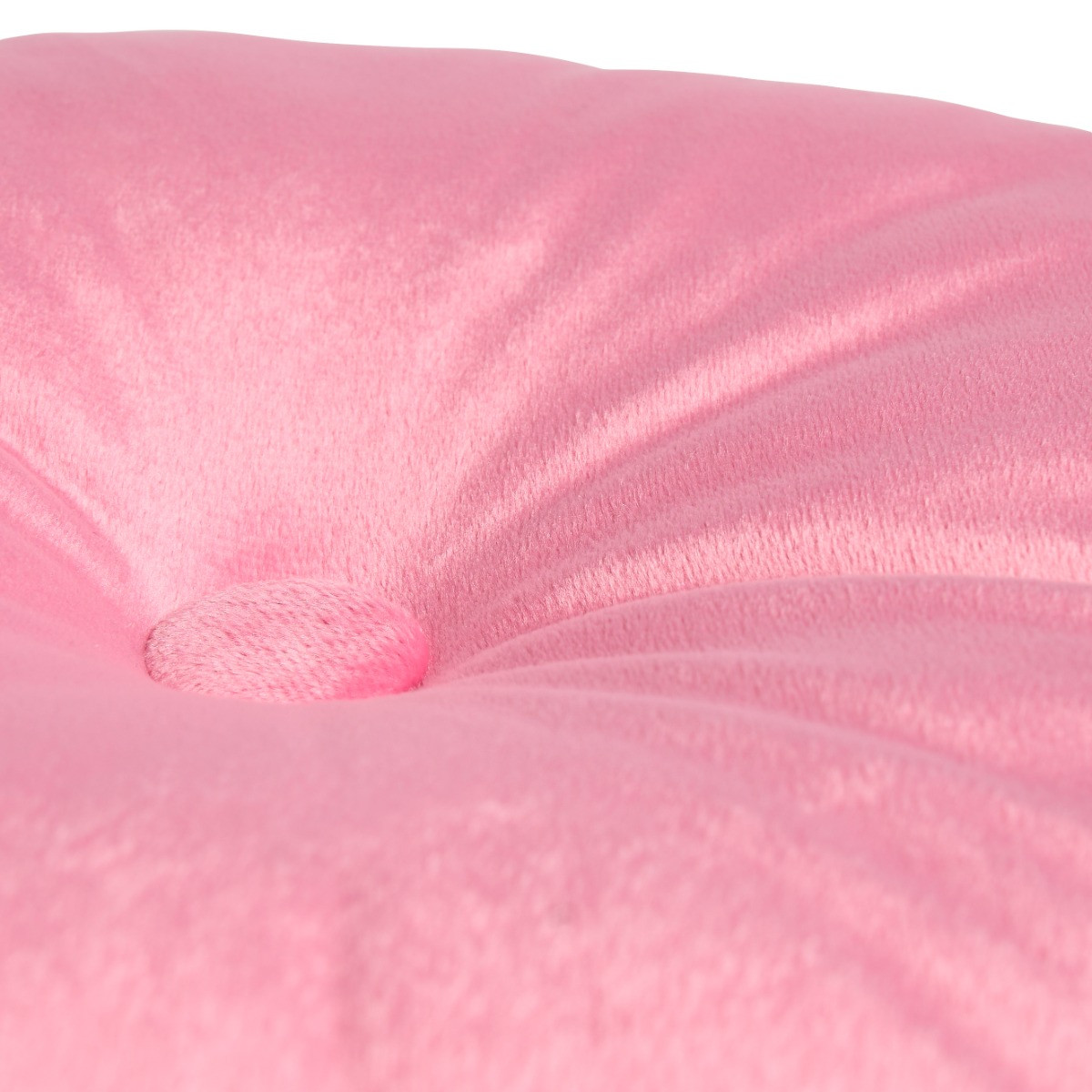 OHS Velvet Round Shaped Cushion - Pink/Red>