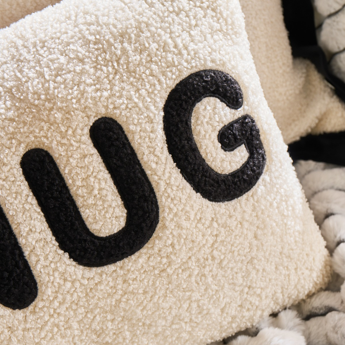 OHS Snug Slogan Cushion - Monochrome>