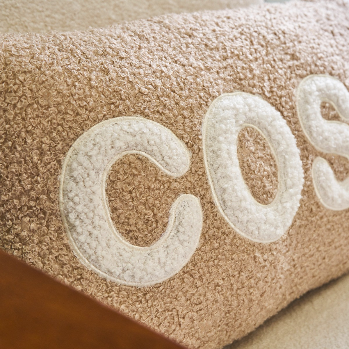 OHS Cosy Slogan Cushion - Natural>