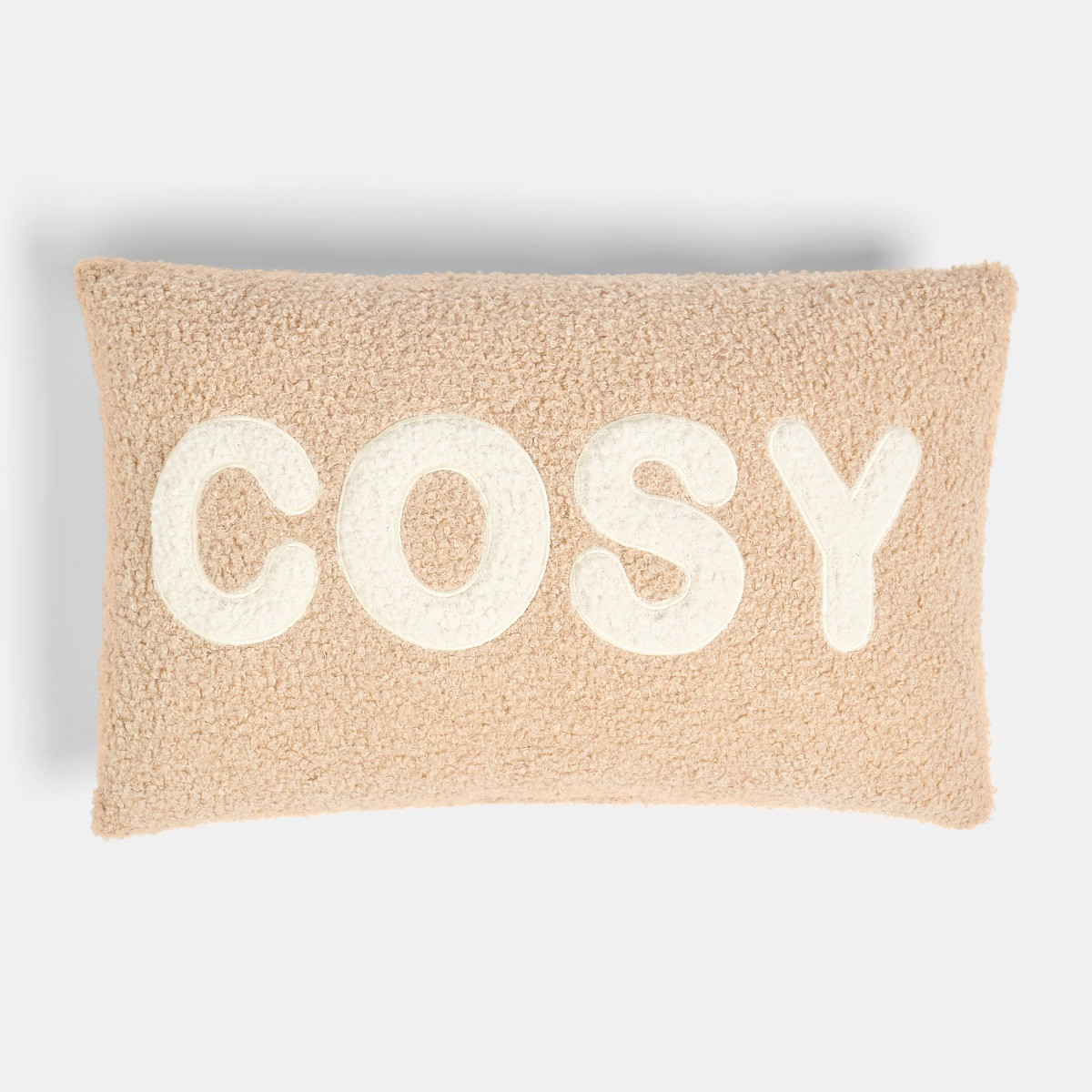 OHS Cosy Slogan Cushion - Natural>