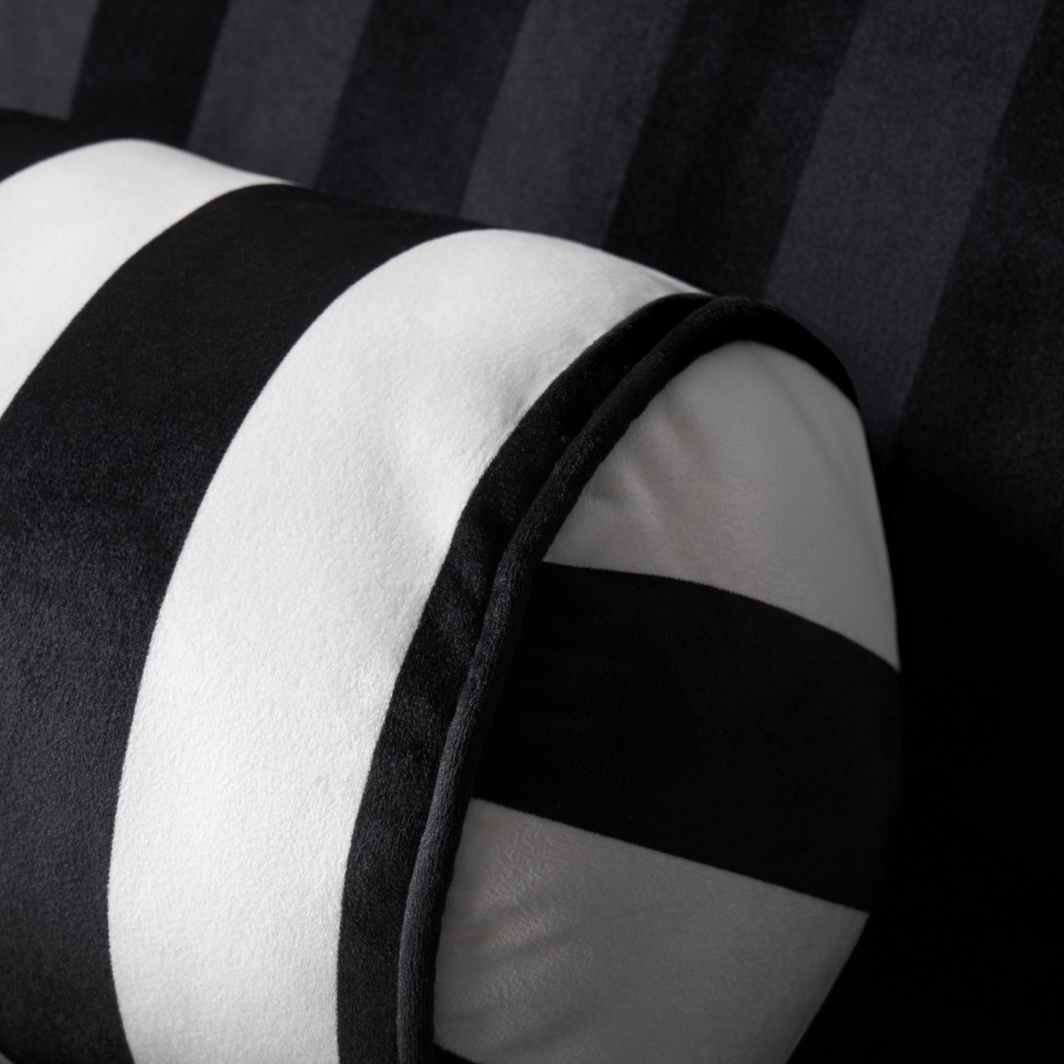 OHS Stripe Bolster Pillow  - Monochrome>