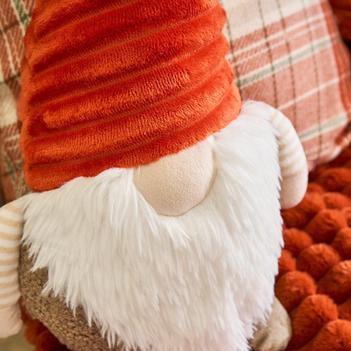 OHS Rusty the Autumnal Gonk Cushion - Rust/Beige>